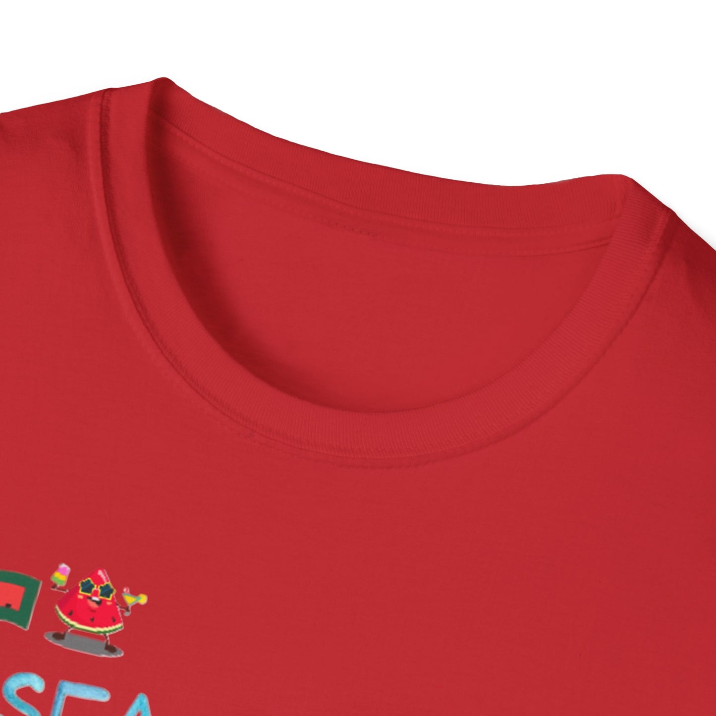 Sea Sun Sand = Summer Unisex Softstyle T-Shirt