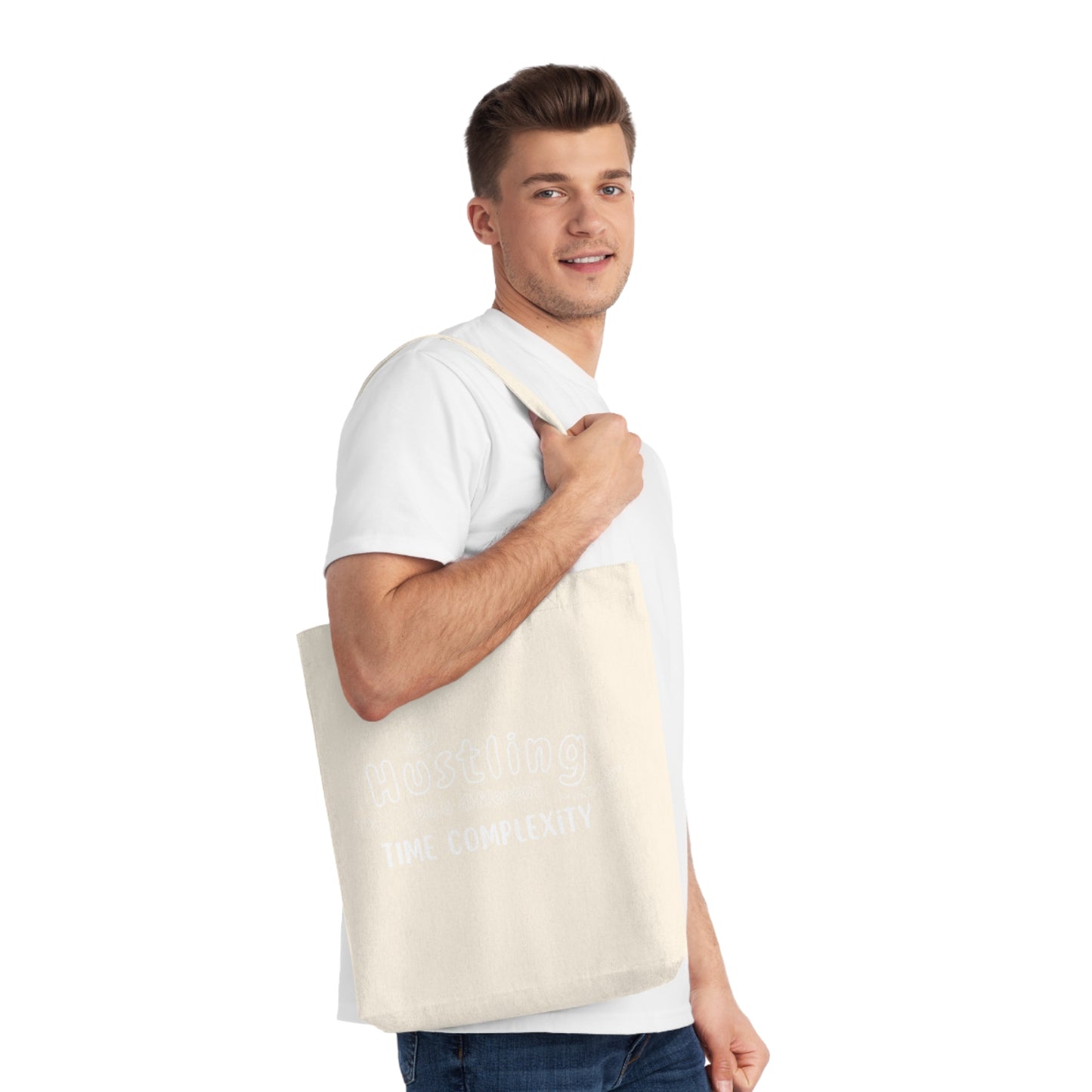 Hustling Time complexity Woven Tote Bag