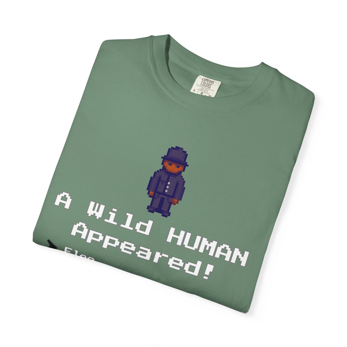 "A Wild Human Appeared!" Retro Social Anxiety Battle Screen Shirt