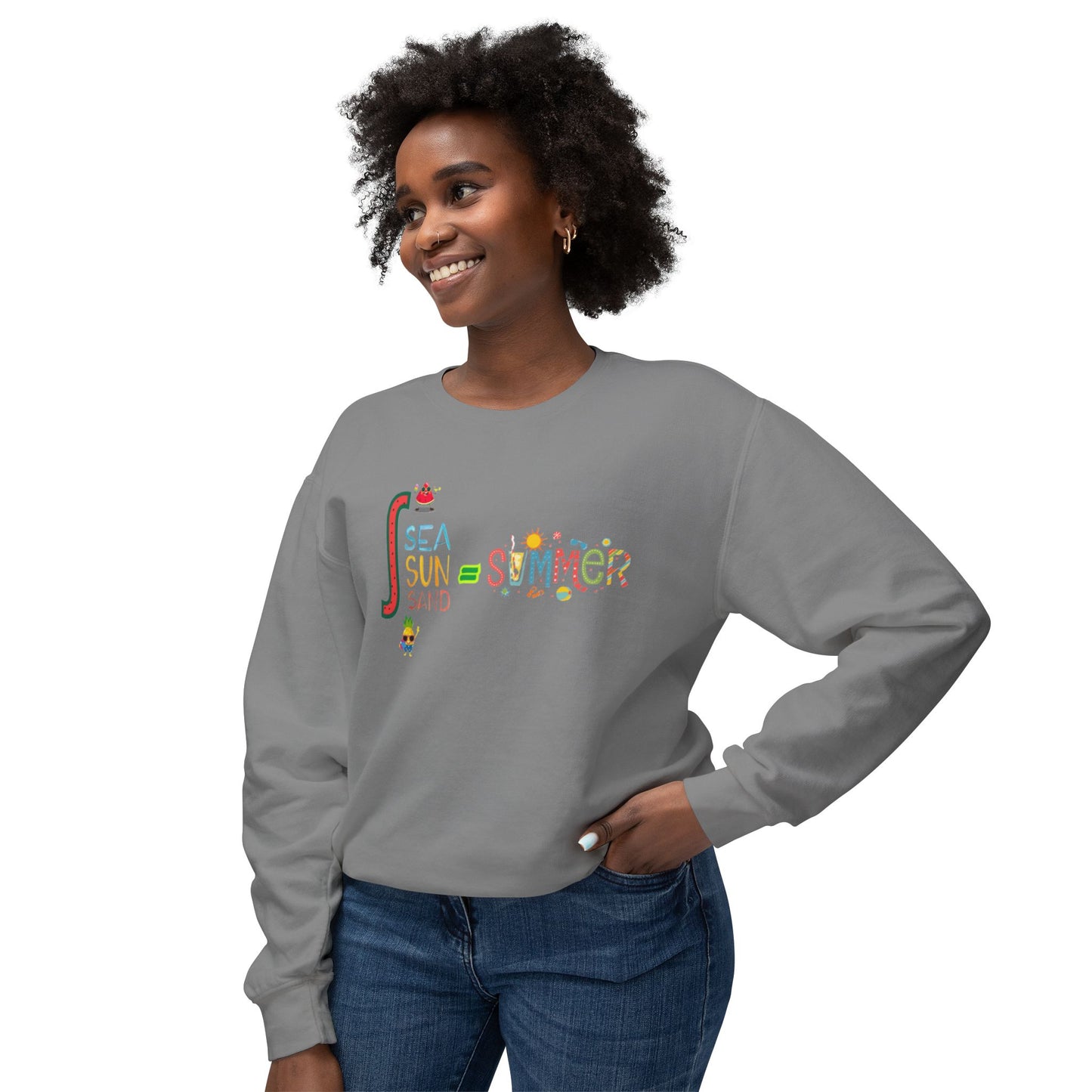 Summer Vibes Crewneck Sweatshirt, Cozy Sweatshirt for Beach Lovers