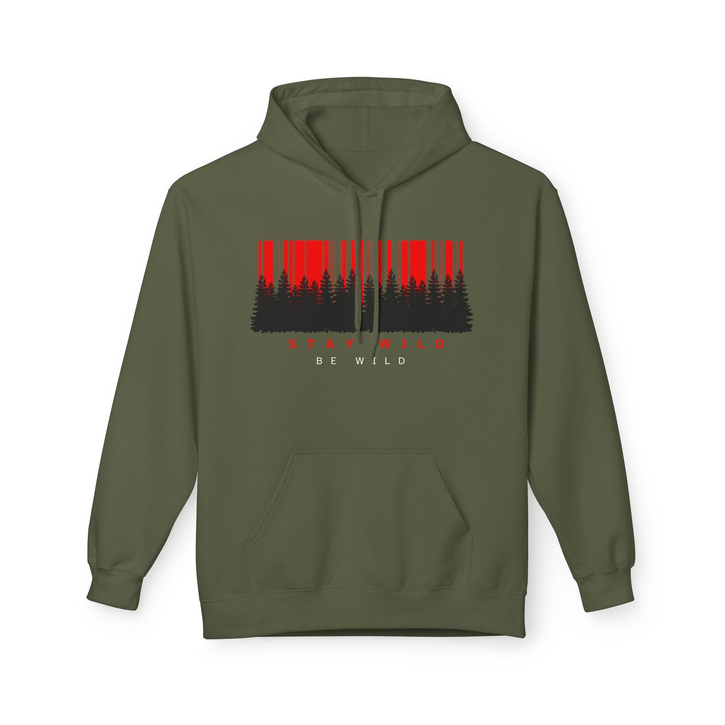 Stay Wild Fleece Hoodie - Cozy Unisex Sweatshirt