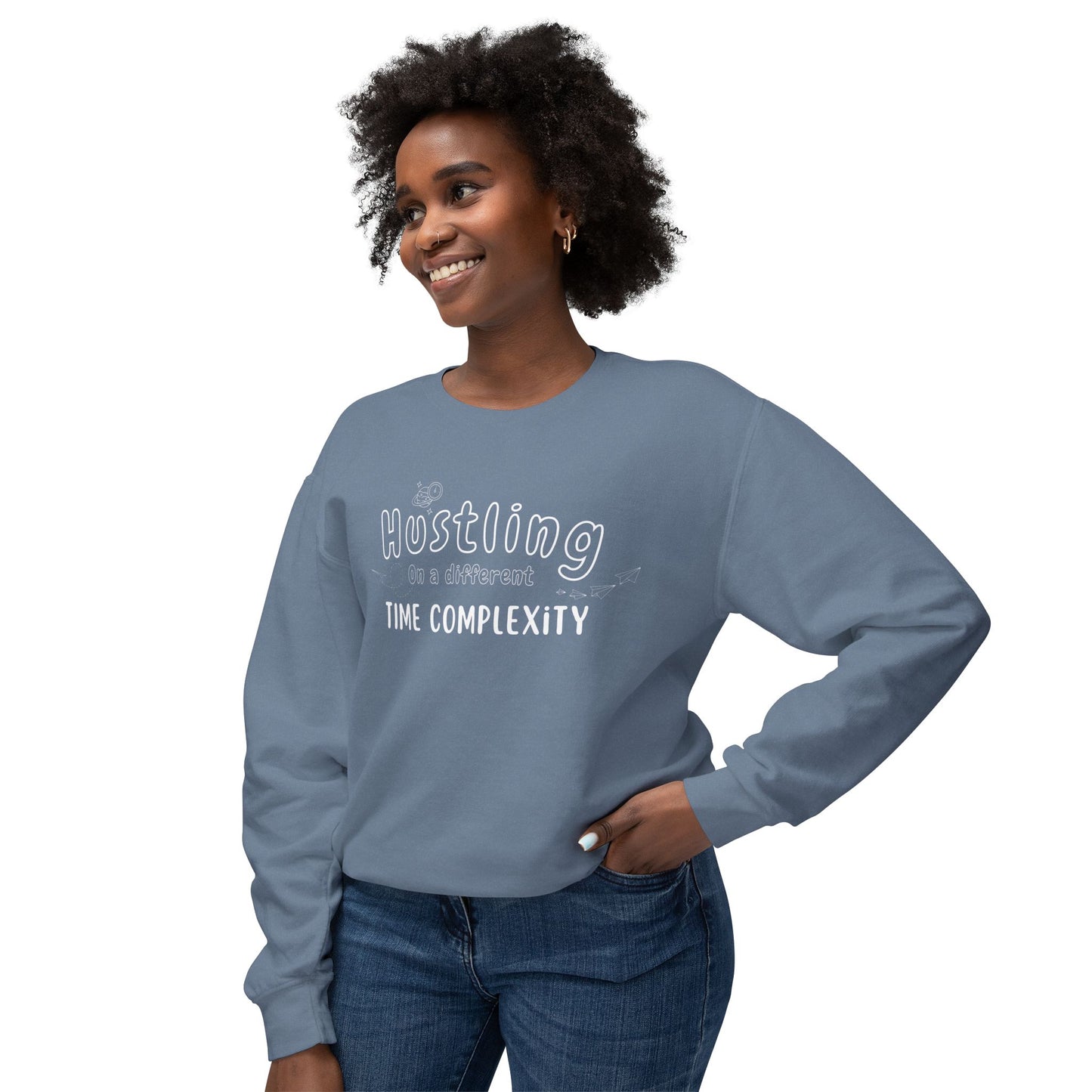 Unisex Hustling Crewneck Sweatshirt, Cozy Casual Wear