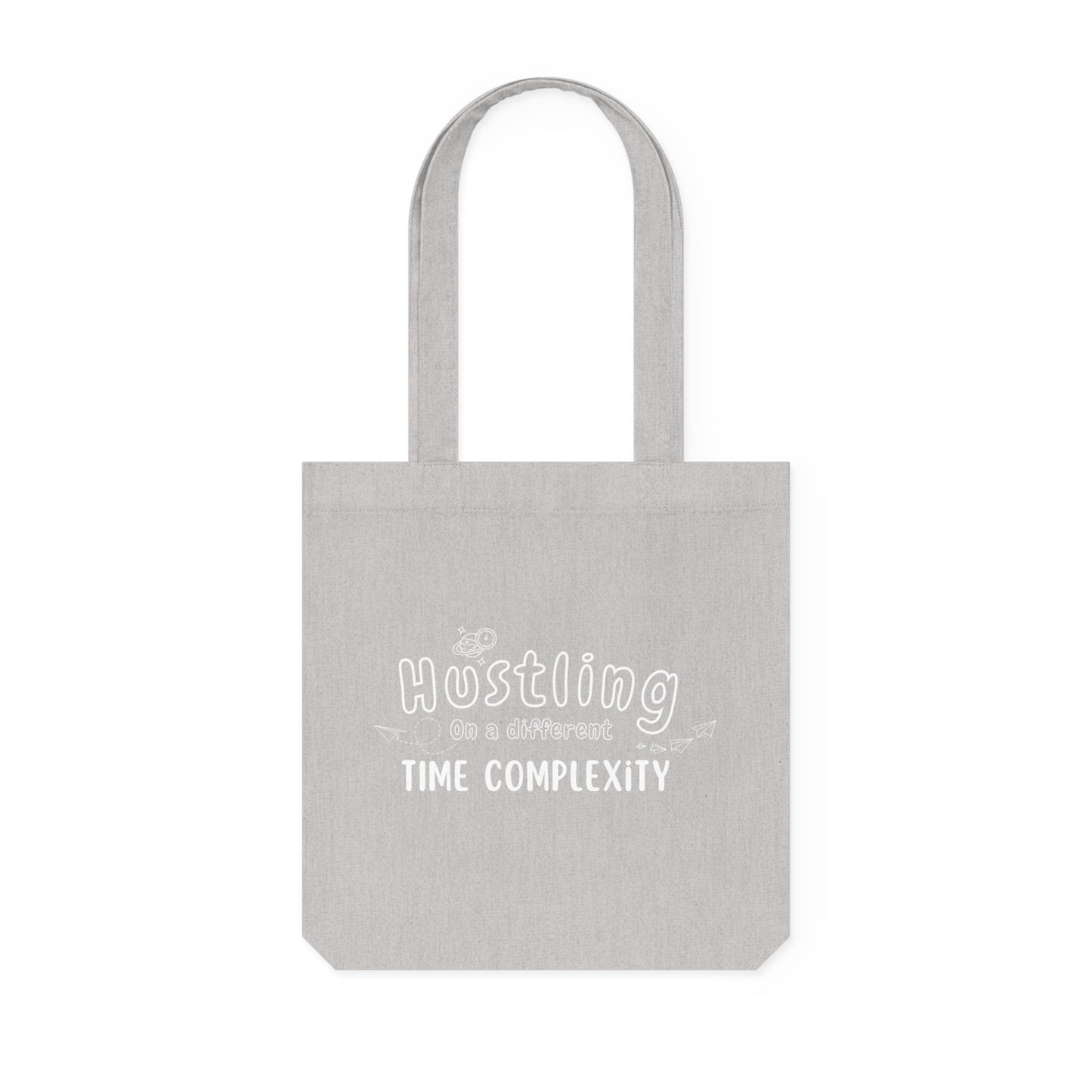 Hustling Time complexity Woven Tote Bag