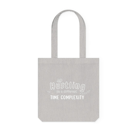Hustling Time complexity Woven Tote Bag
