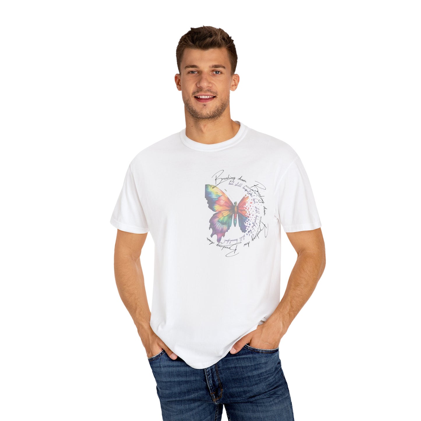 Breaking Down But Still Beautiful – Watercolor Butterfly T-Shirt