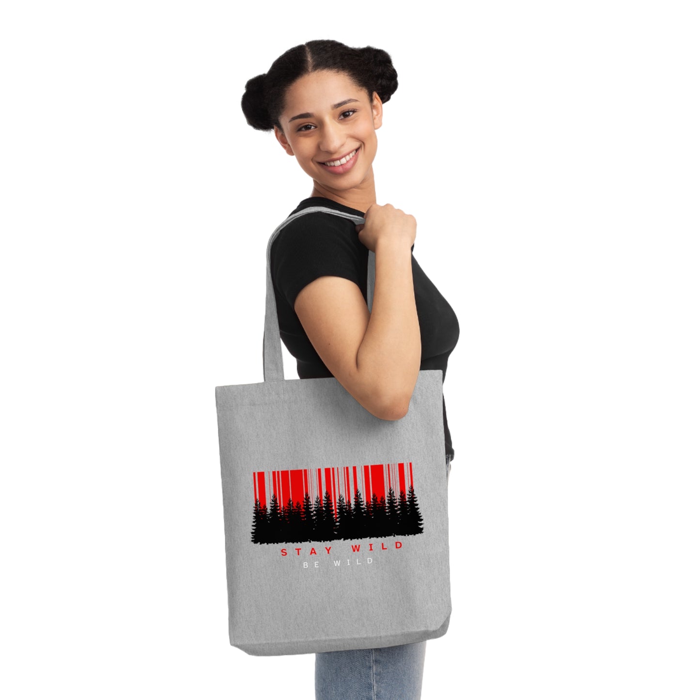 Stay Wild Woven Tote Bag | Eco-Friendly Tote
