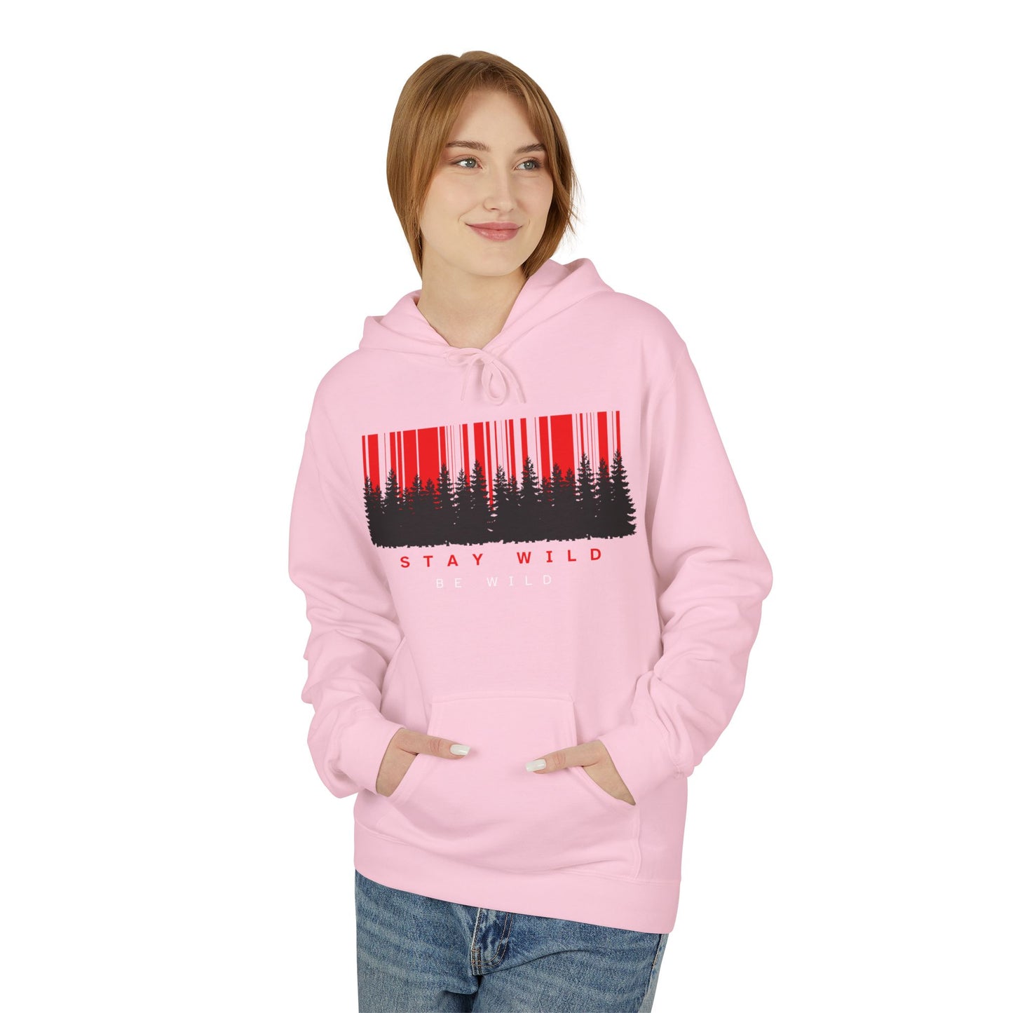Stay Wild Fleece Hoodie - Cozy Unisex Sweatshirt