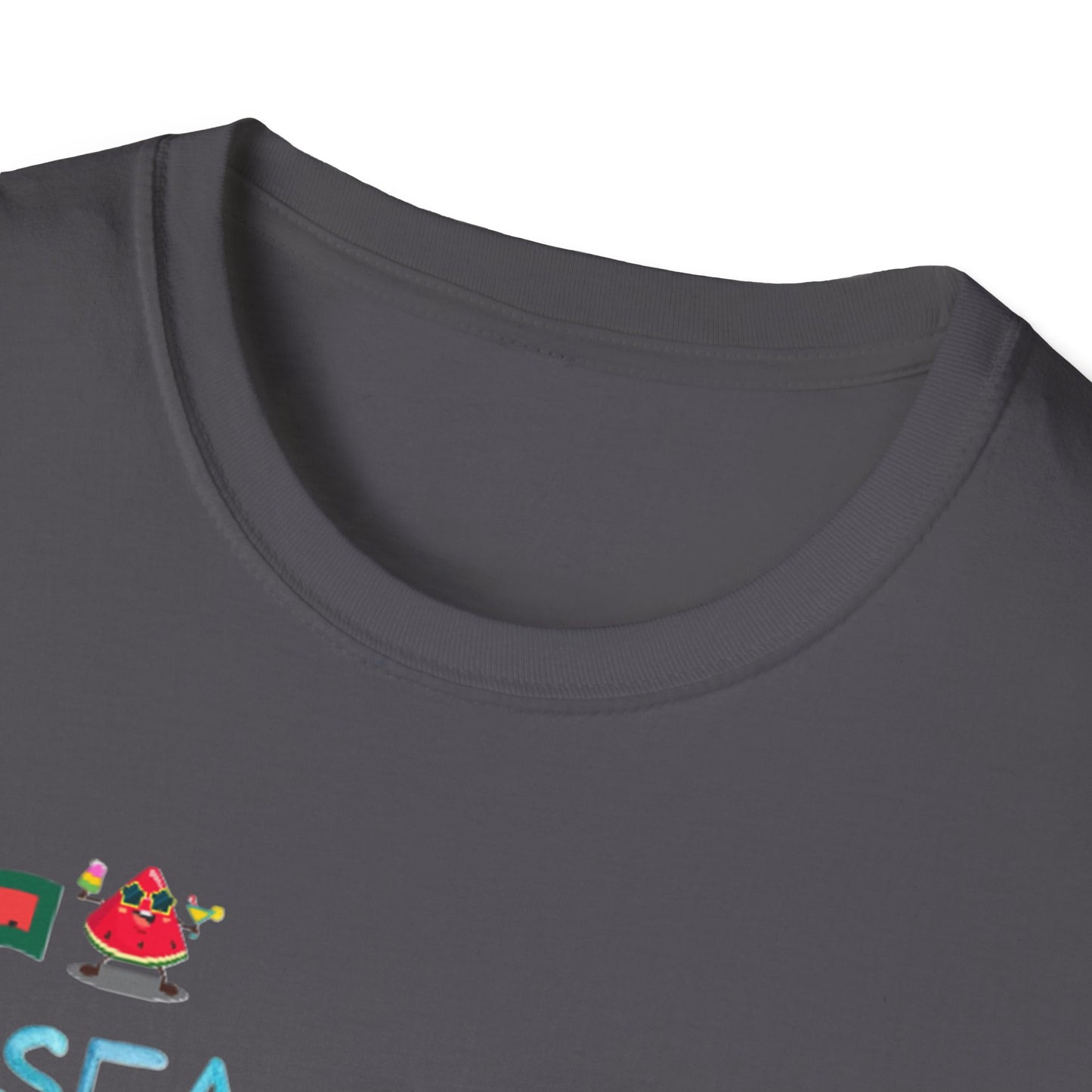 Sea Sun Sand = Summer Unisex Softstyle T-Shirt