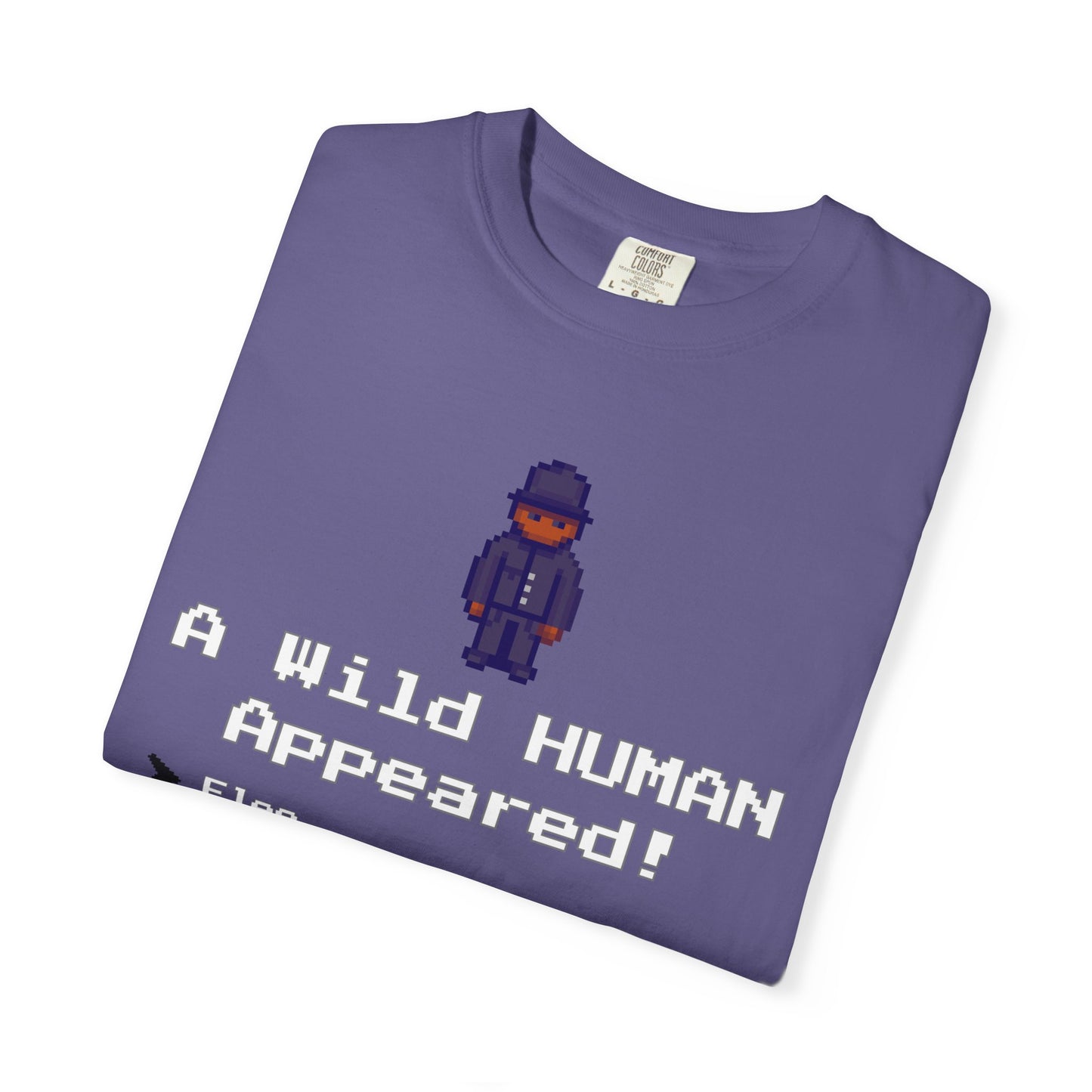 "A Wild Human Appeared!" Retro Social Anxiety Battle Screen Shirt