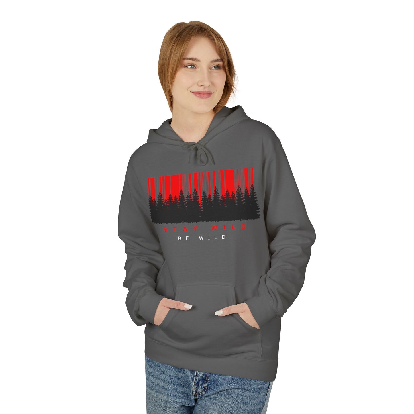 Stay Wild Fleece Hoodie - Cozy Unisex Sweatshirt