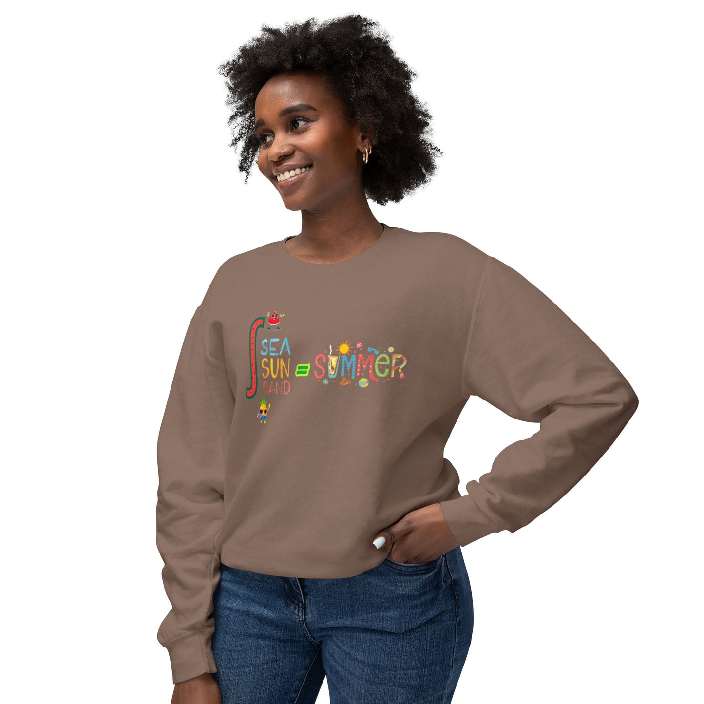 Summer Vibes Crewneck Sweatshirt, Cozy Sweatshirt for Beach Lovers