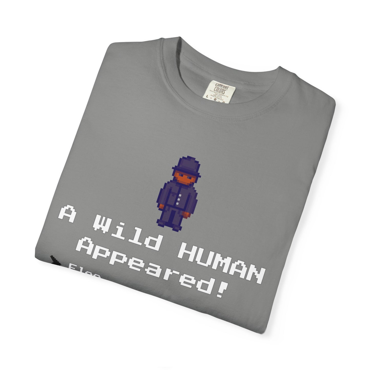 "A Wild Human Appeared!" Retro Social Anxiety Battle Screen Shirt