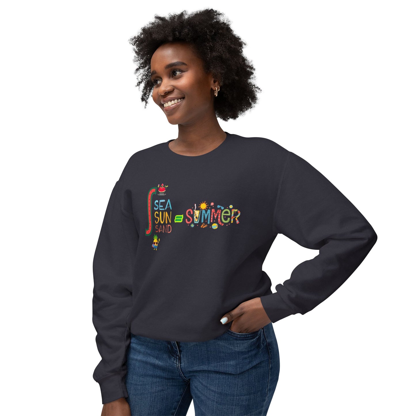 Summer Vibes Crewneck Sweatshirt, Cozy Sweatshirt for Beach Lovers