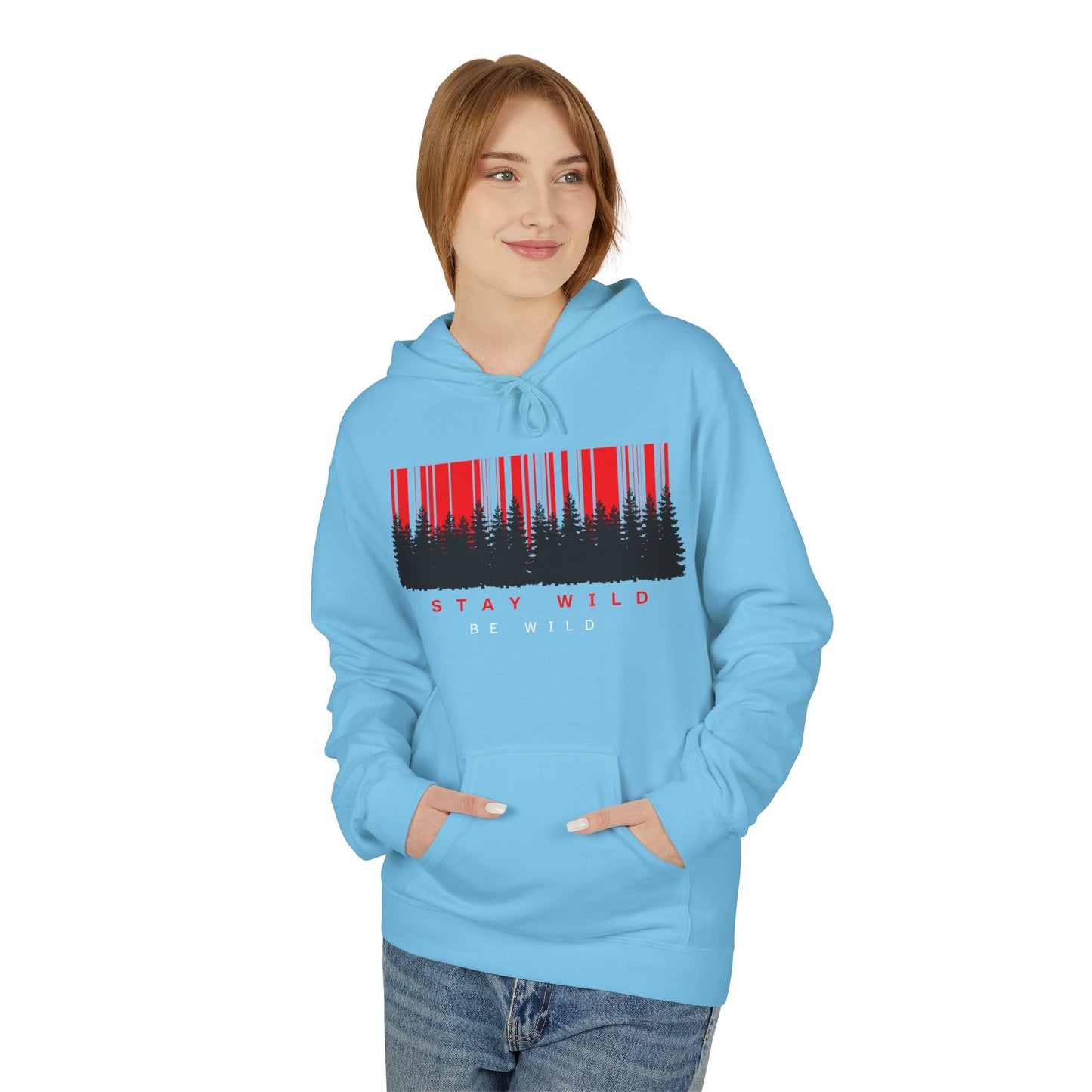 Stay Wild Fleece Hoodie - Cozy Unisex Sweatshirt