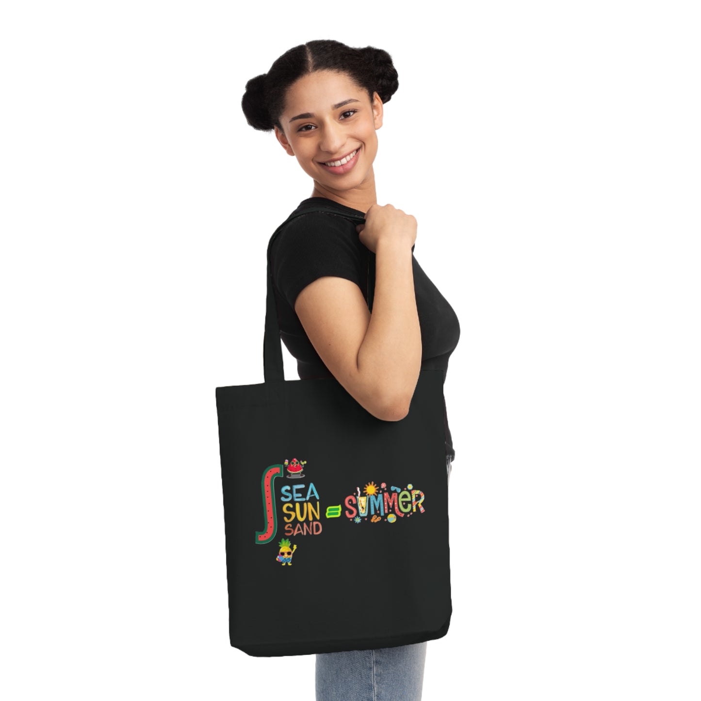 Summer Vibes Woven Tote Bag