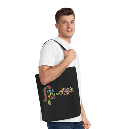 Summer Vibes Woven Tote Bag
