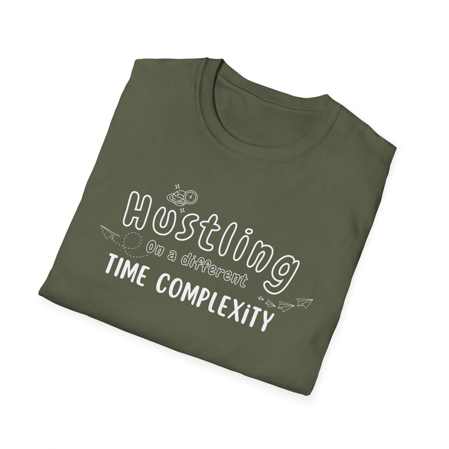 Hustling in a Different Time Complexity T-Shirt, Geeky Tee, Unisex Graphic Shirt