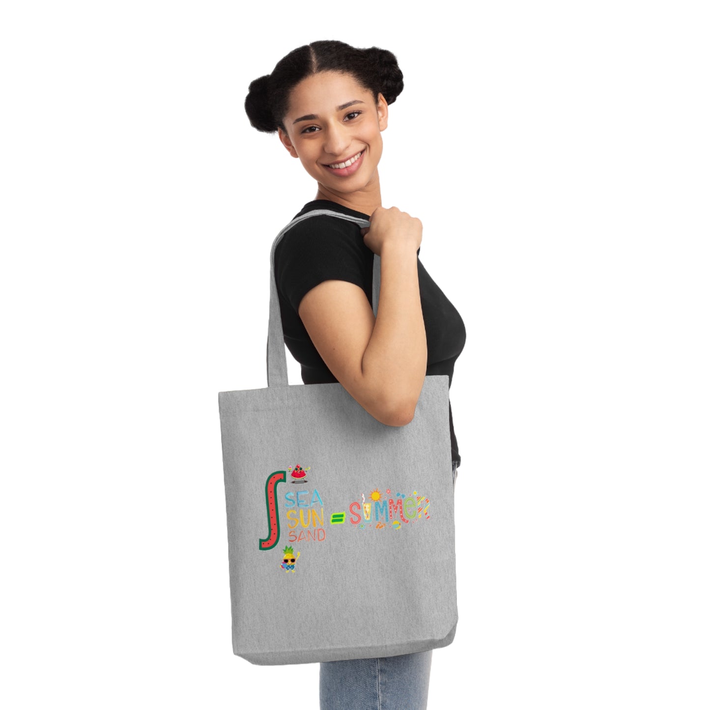 Summer Vibes Woven Tote Bag
