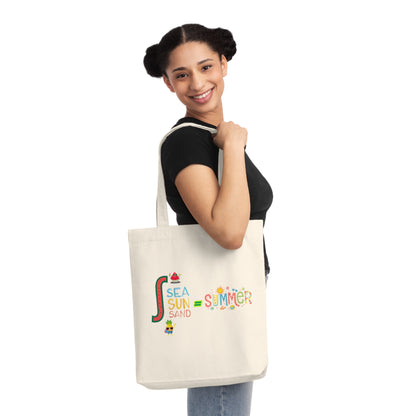 Summer Vibes Woven Tote Bag