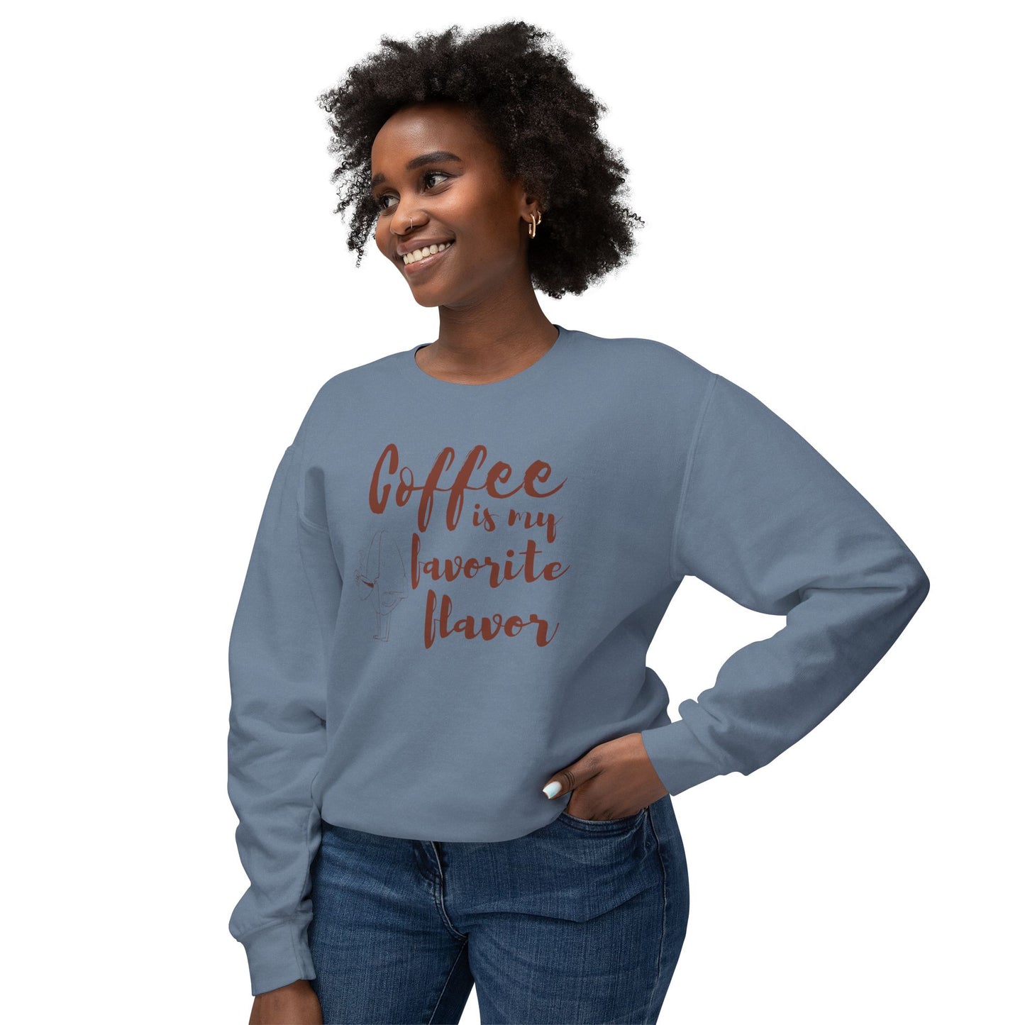 Coffee Lover Unisex Lightweight Crewneck Sweatshirt