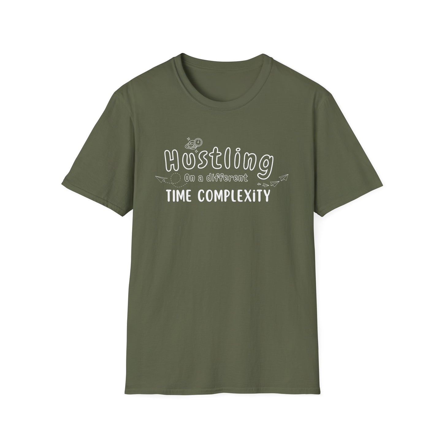 Hustling in a Different Time Complexity T-Shirt, Geeky Tee, Unisex Graphic Shirt
