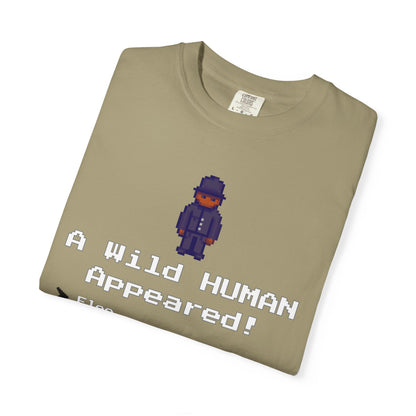 "A Wild Human Appeared!" Retro Social Anxiety Battle Screen Shirt