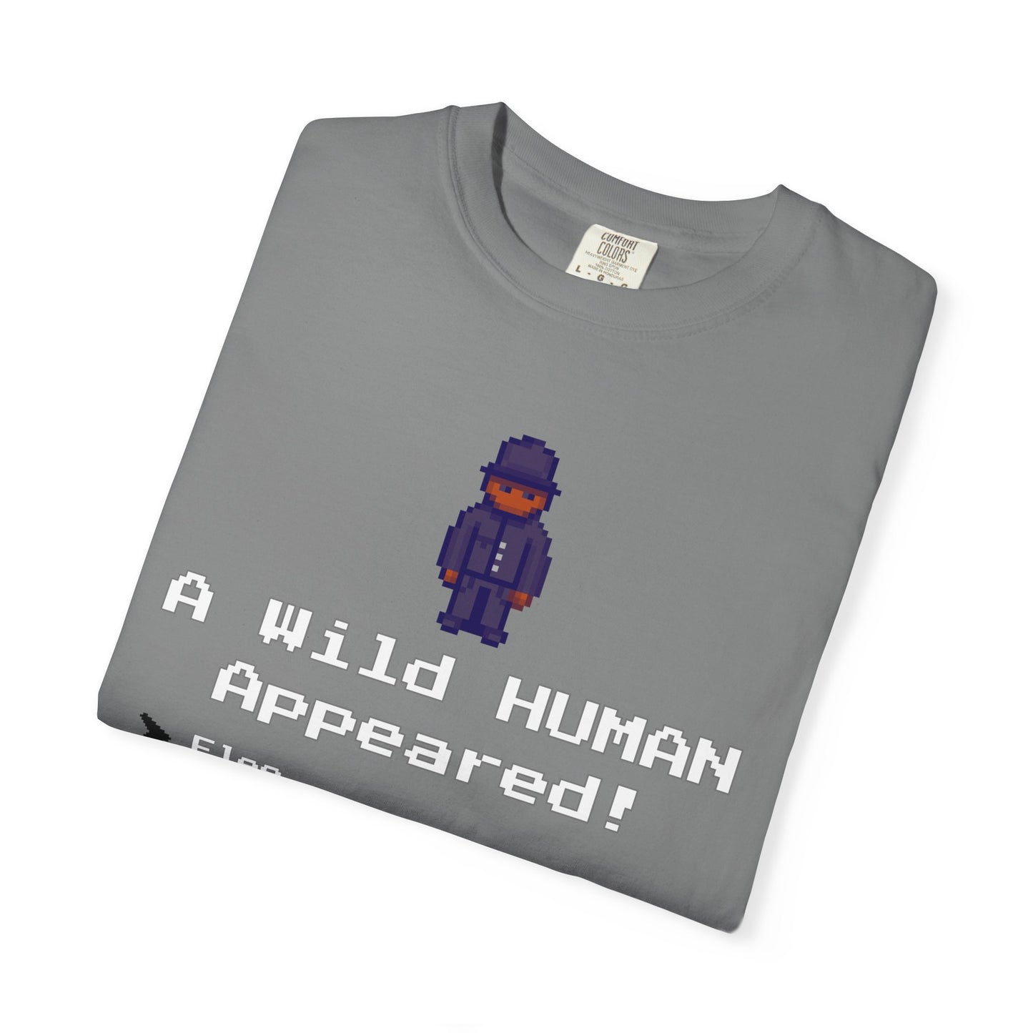 "A Wild Human Appeared!" Retro Social Anxiety Battle Screen Shirt