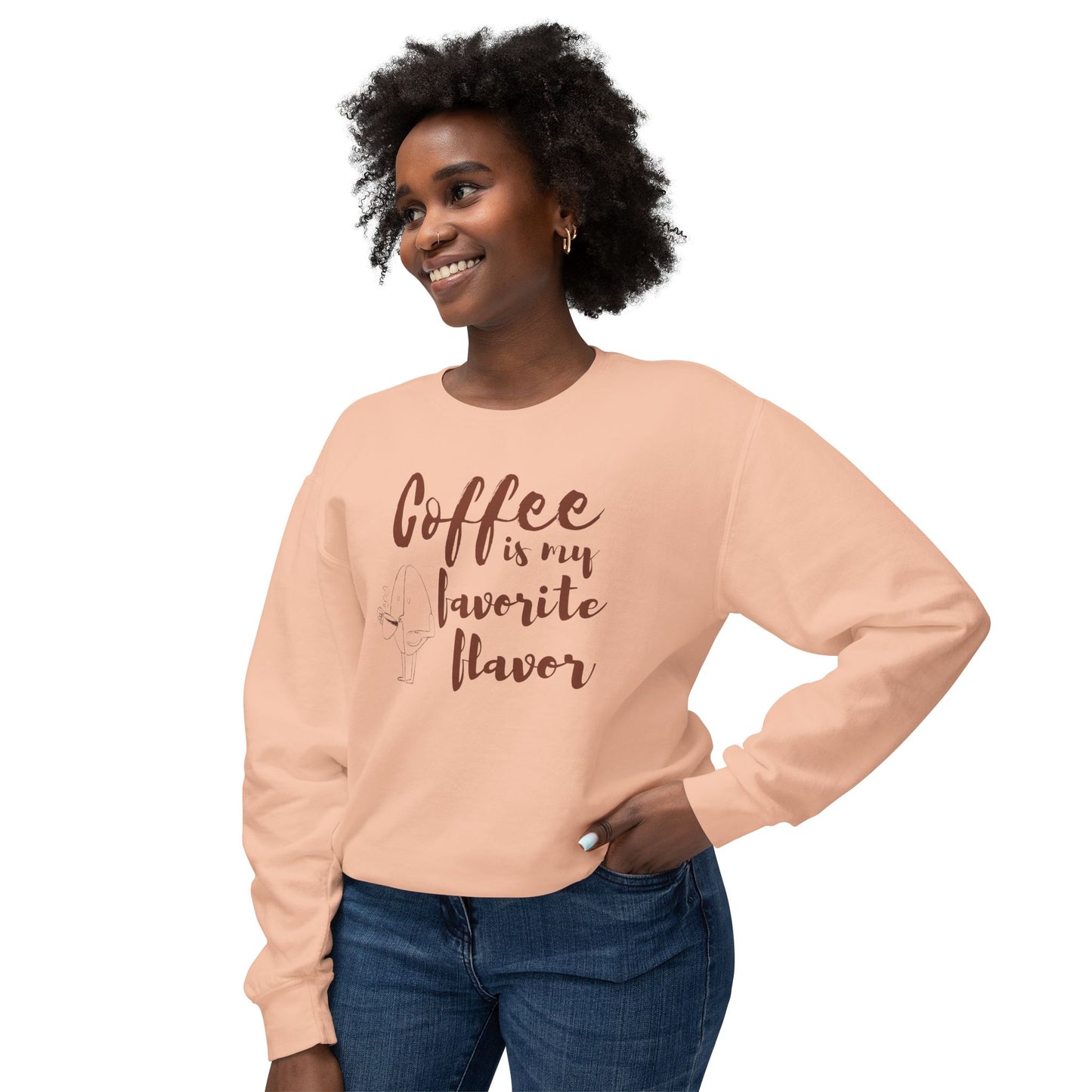 Coffee Lover Unisex Lightweight Crewneck Sweatshirt