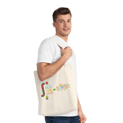 Summer Vibes Woven Tote Bag