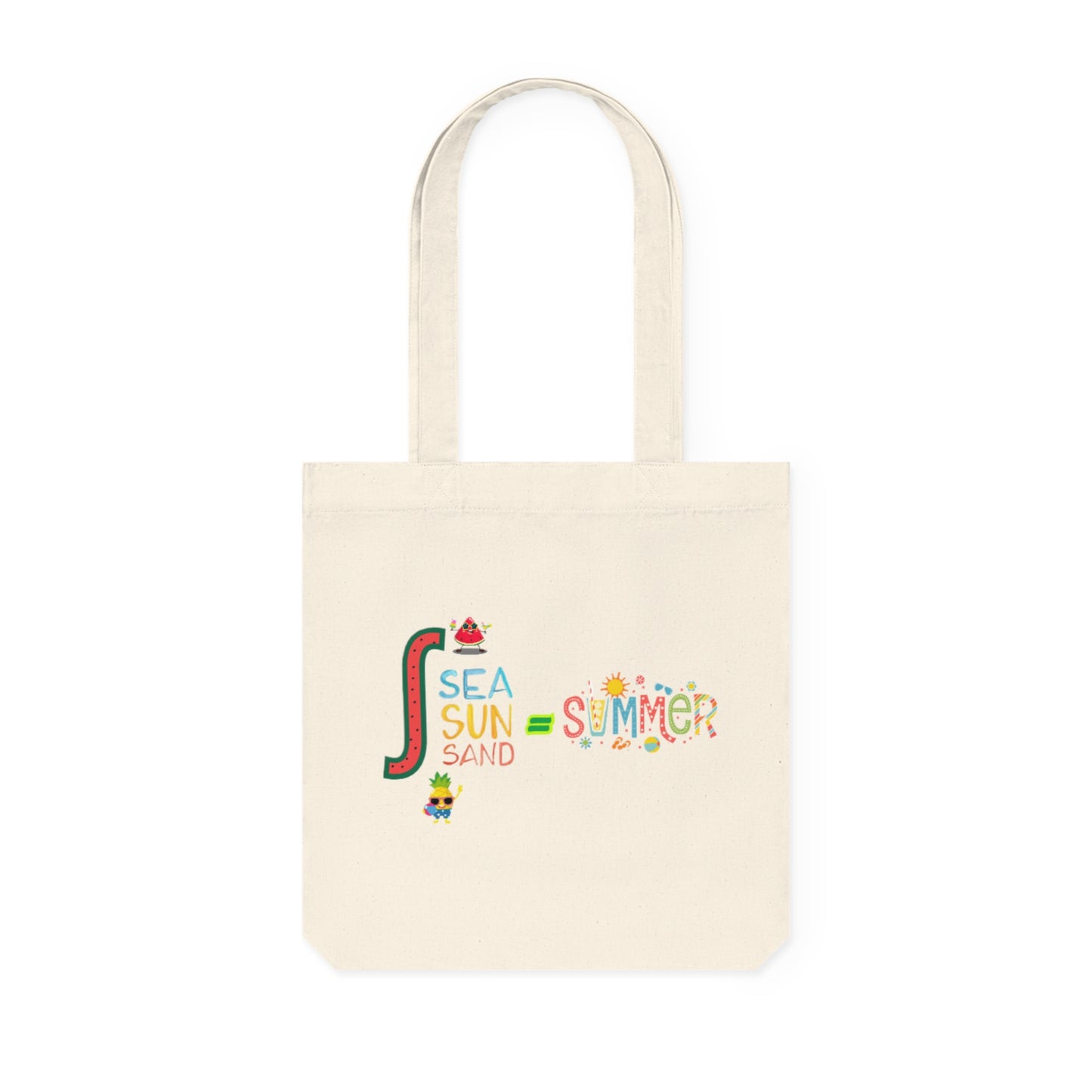 Summer Vibes Woven Tote Bag