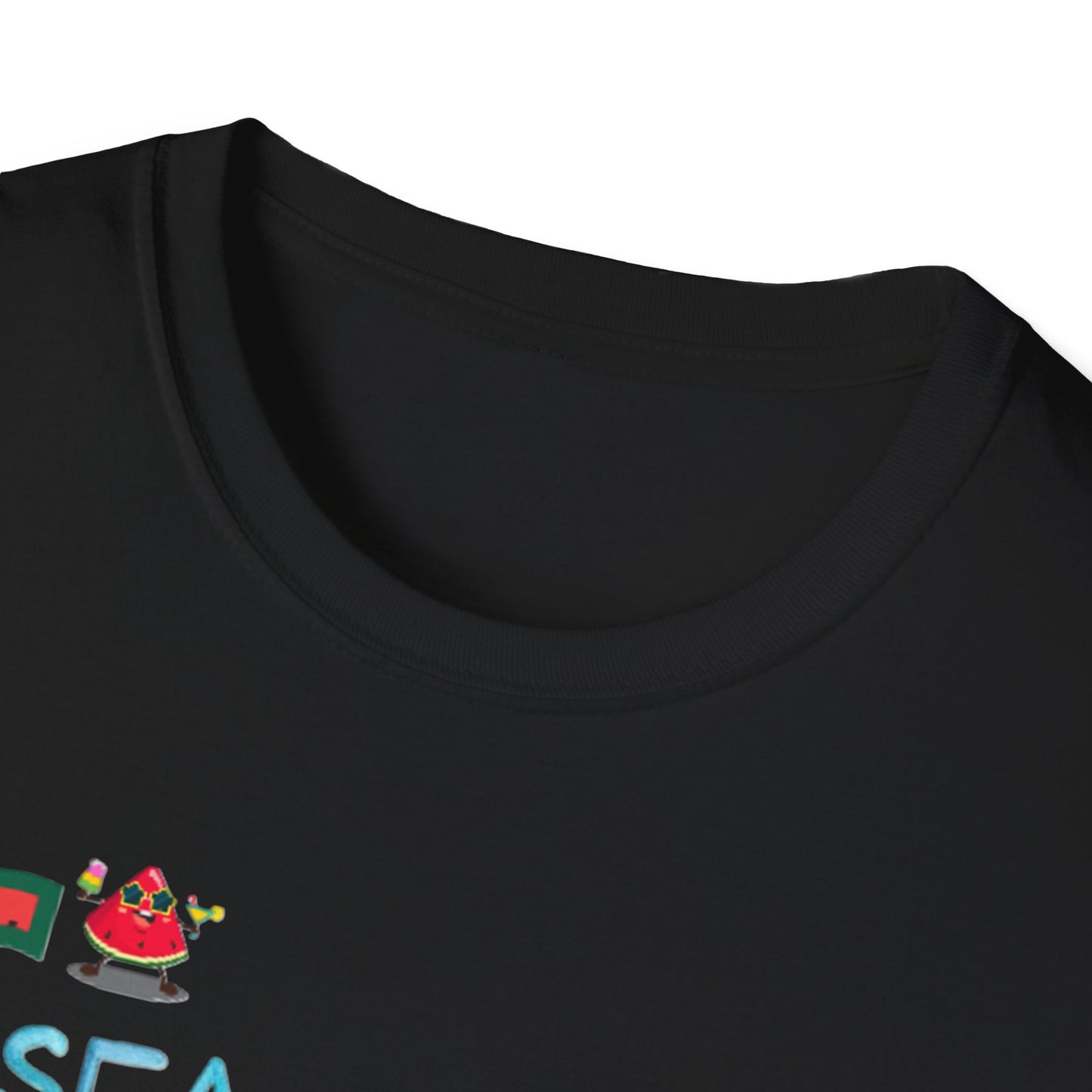Sea Sun Sand = Summer Unisex Softstyle T-Shirt