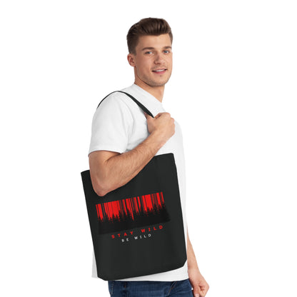 Stay Wild Woven Tote Bag | Eco-Friendly Tote
