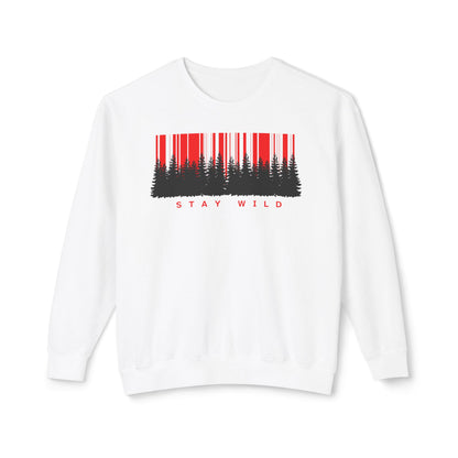 Stay Wild Unisex Lightweight Crewneck Sweatshirt