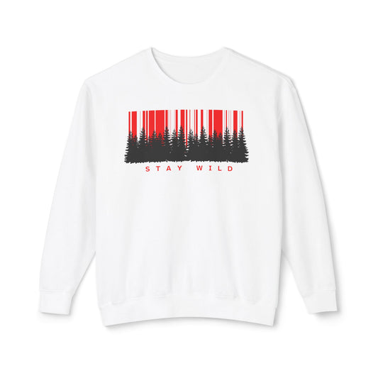Stay Wild Unisex Lightweight Crewneck Sweatshirt