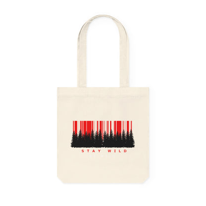 Stay Wild Woven Tote Bag | Eco-Friendly Tote