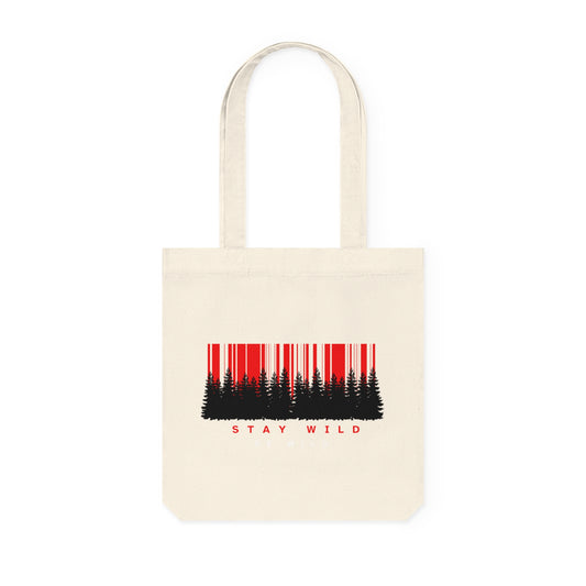 Stay Wild Woven Tote Bag | Eco-Friendly Tote