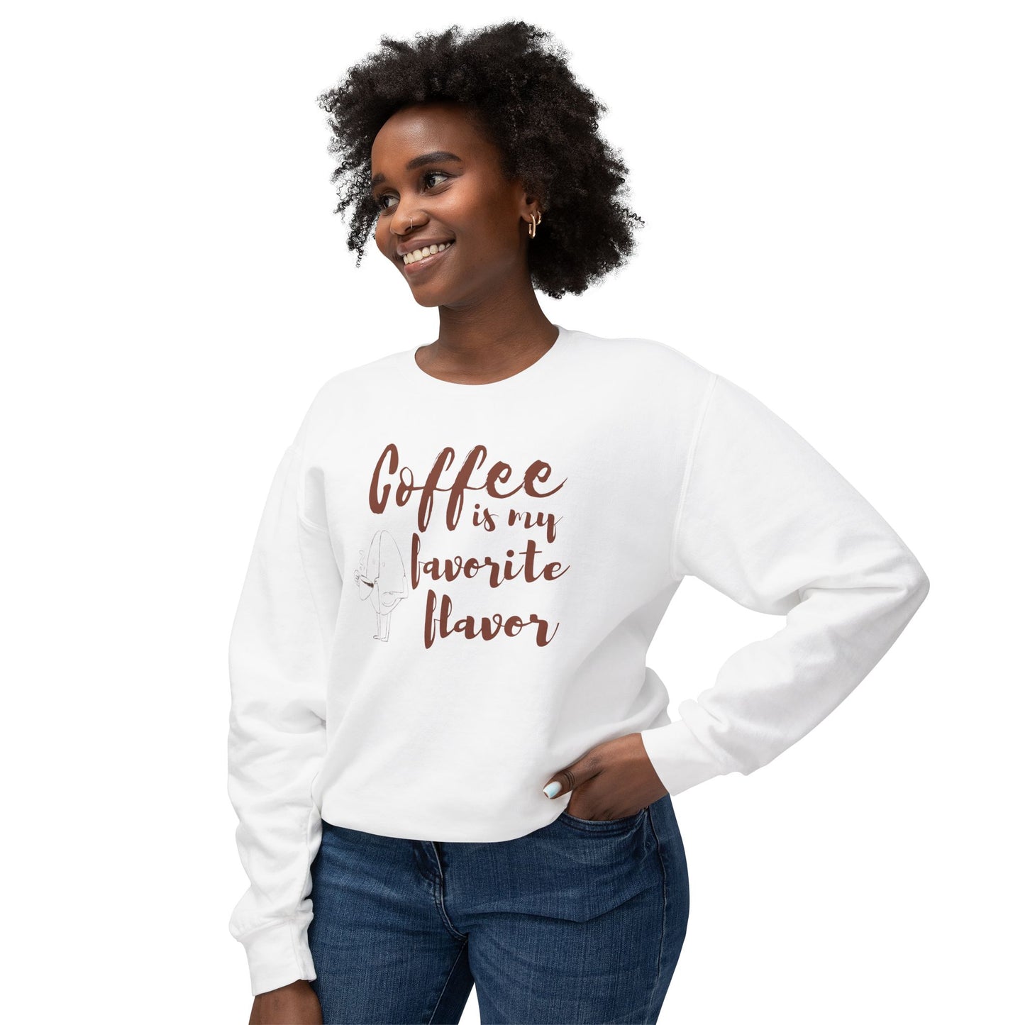 Coffee Lover Unisex Lightweight Crewneck Sweatshirt