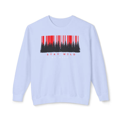 Stay Wild Unisex Lightweight Crewneck Sweatshirt