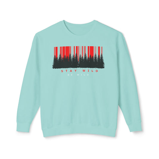 Stay Wild Unisex Lightweight Crewneck Sweatshirt