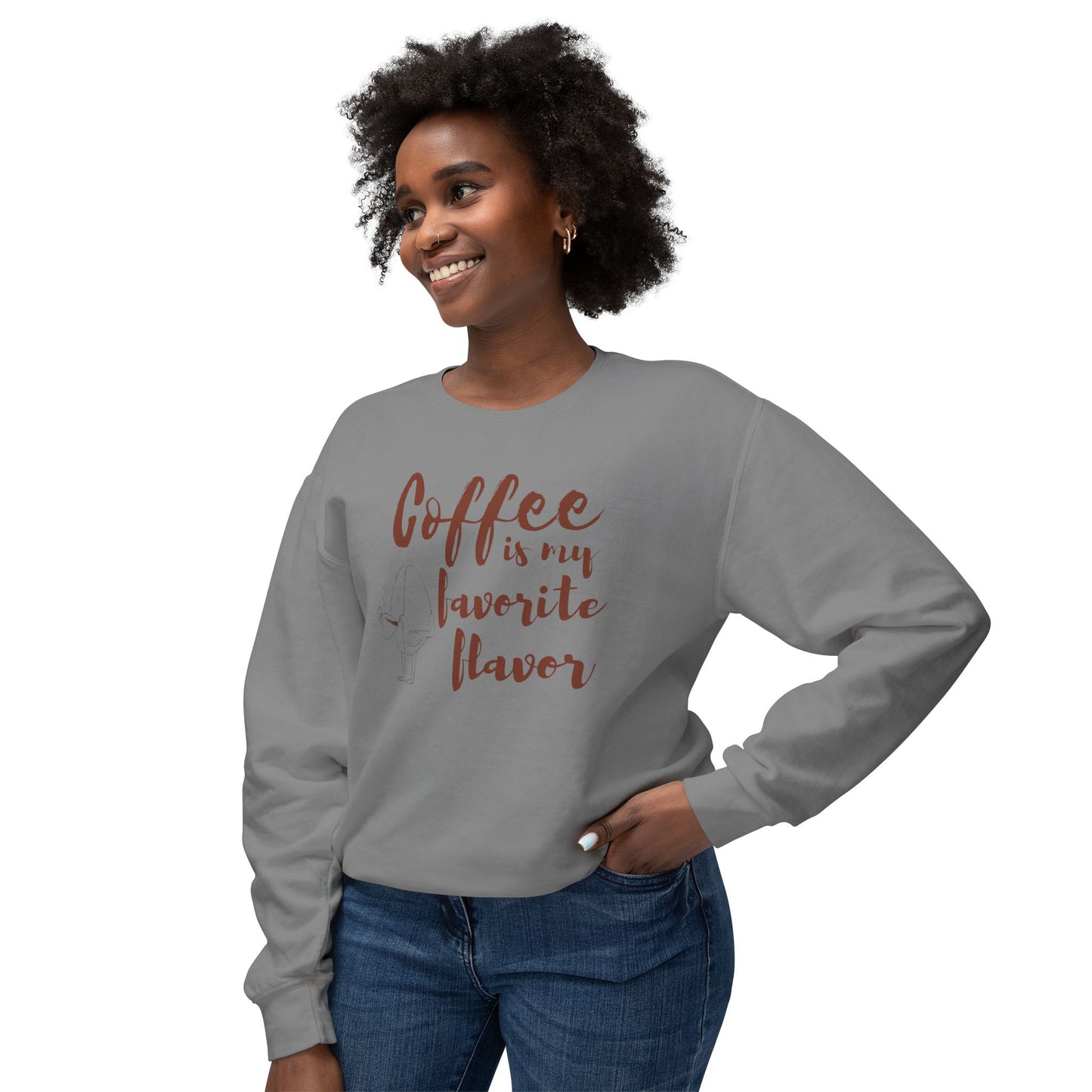 Coffee Lover Unisex Lightweight Crewneck Sweatshirt