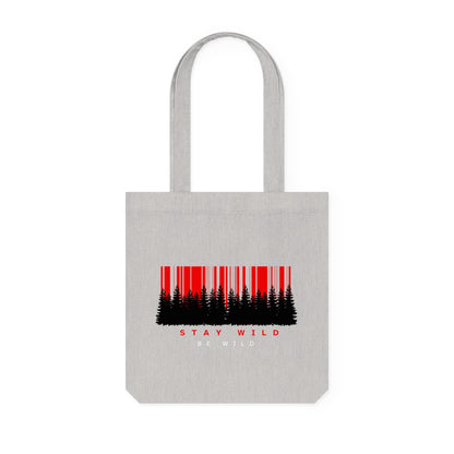 Stay Wild Woven Tote Bag | Eco-Friendly Tote
