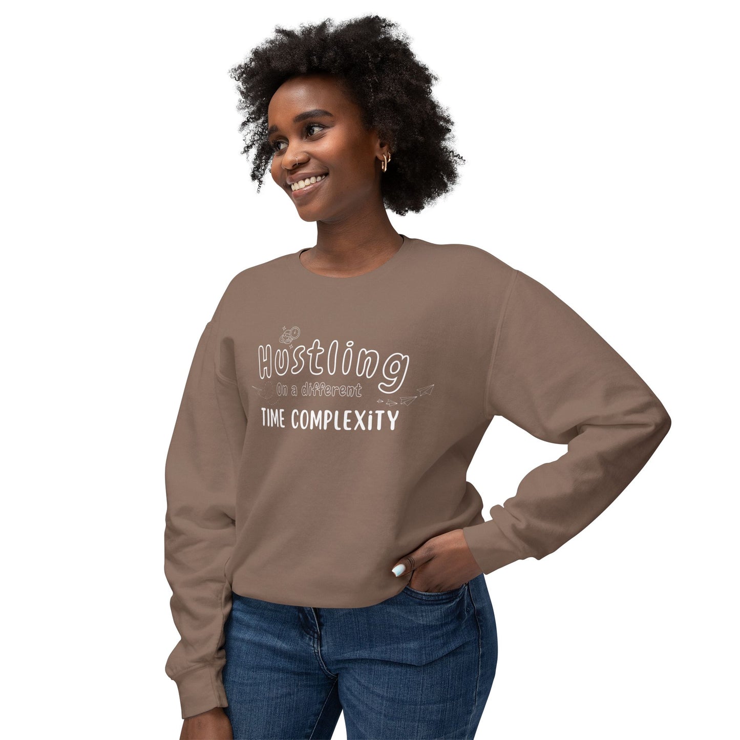 Unisex Hustling Crewneck Sweatshirt, Cozy Casual Wear