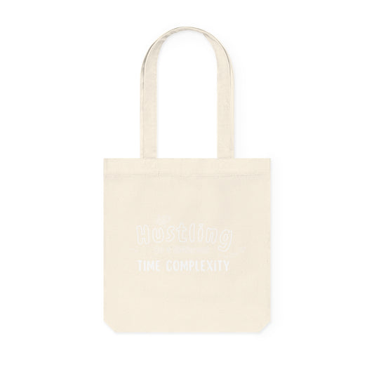 Hustling Time complexity Woven Tote Bag