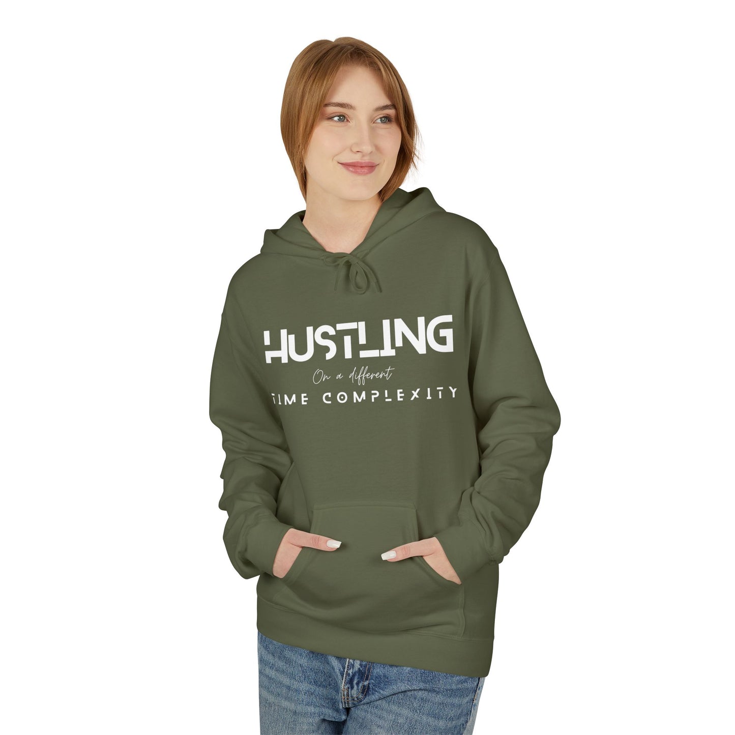 Hustling Midweight Fleece Hoodie - Motivational Sweatshirt