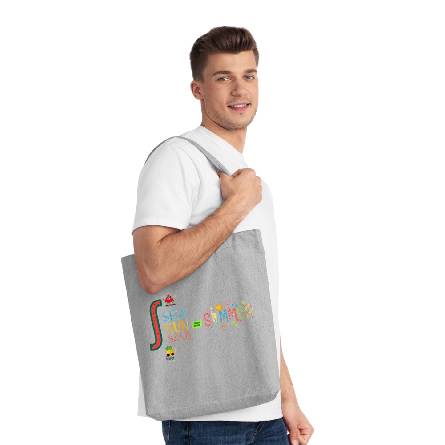 Summer Vibes Woven Tote Bag